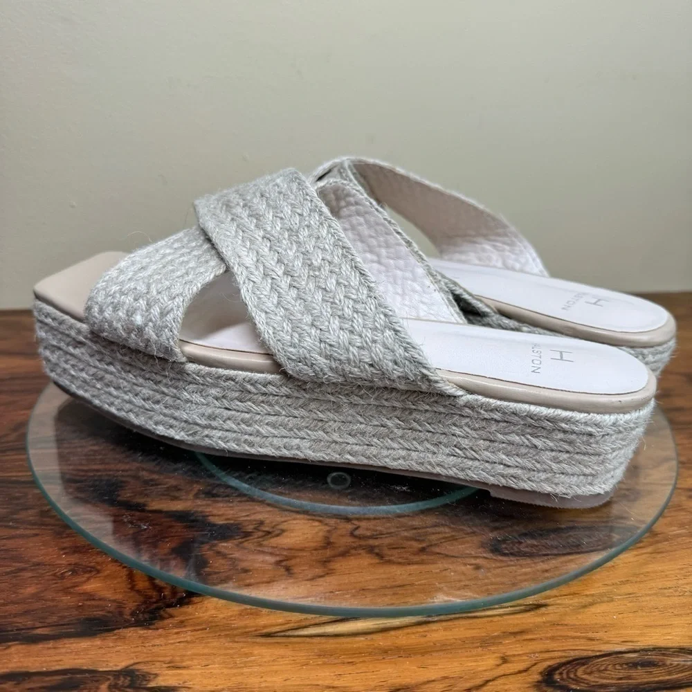 HALSTON Network Espadrille Sandal - natural - size 8.5